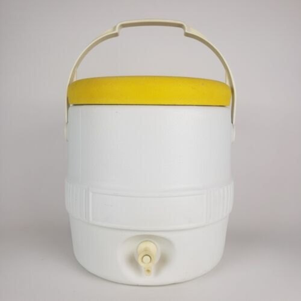 Vintage Schlitz Igloo 3 Gallon Water Cooler Yellow
